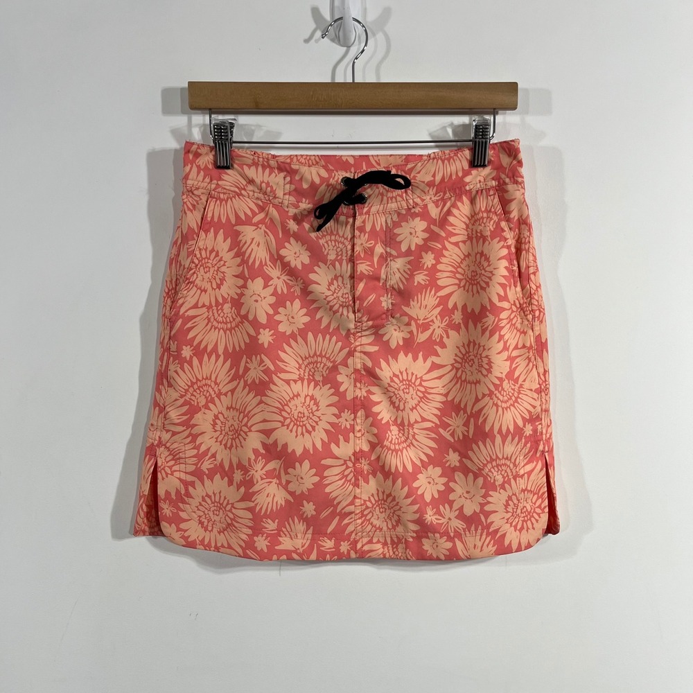 RipSkirt Hawaii Boho Surfer Wrap Skirt Peach Sunflower Small Vibrant Beachy